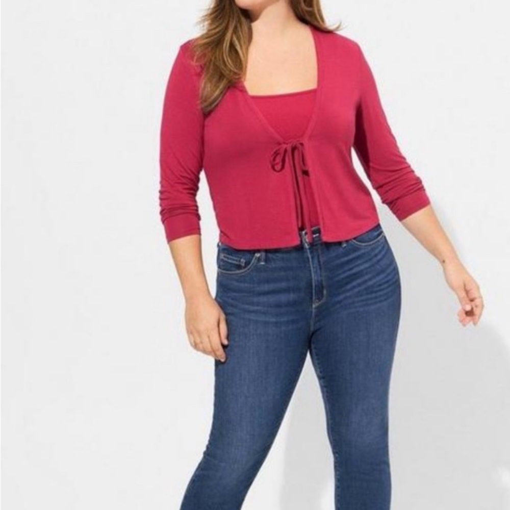 Torrid Super Soft Tie Front Cardigan Worn 1X! Light weight, Excellent Condition